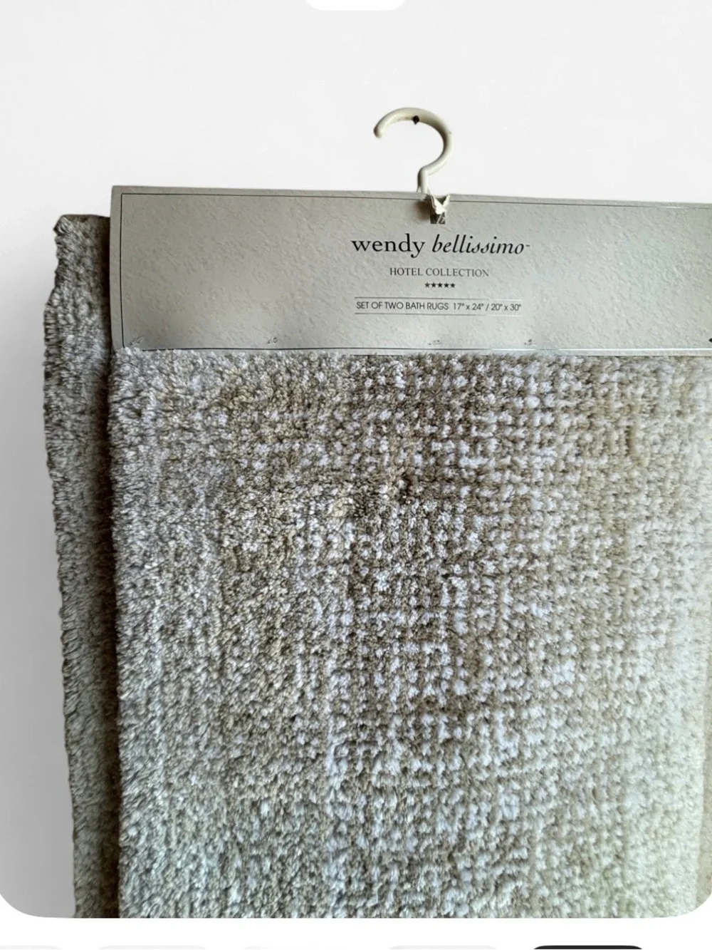 Wendy Bellissimo Textured Taupe Bath Towel Set